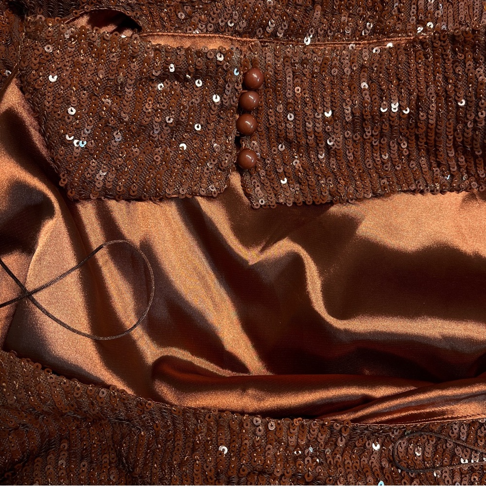 NWT IN THE MOOD FOR LOVE MARISSA HALTER NECK COCKTAIL DRESS IN  CHOCOLATE $710 - Picture 10 of 10